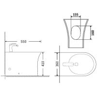 Товар: Биде Agger AT01300 Белое - фото 14 Биде Agger AT01300 Белое — фото 14, Биде напольные