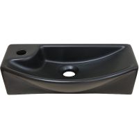 Раковина SantiLine SL-2013RMB 46 Черная матовая — фото 1, Мини-раковины