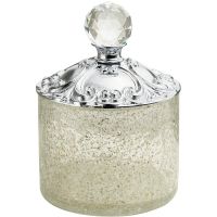 Контейнер для хранения Migliore Cristalia 16792 Хром с кристаллом Swarovski — фото 1, Органайзеры для ванной