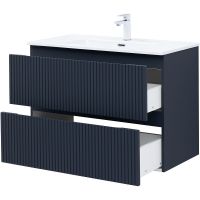 Тумба под раковину Aquanet Джейн 90 335430 подвесная Маренго — фото 8, Тумбы под раковину