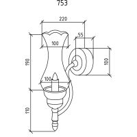 Светильник Boheme 753 Бронза — фото 2, Аксессуары для ванной