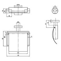 Держатель туалетной бумаги Villeroy&Boch Elements-Striking TVA15201300061 с крышкой Хром — фото 2, Держатели туалетной бумаги