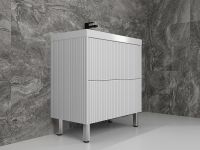 Товар: Тумба под раковину Style Line Стокгольм 80 ЛС-00002335 Белый рифленый софт - фото 3 Тумба под раковину Style Line Стокгольм 80 ЛС-00002335 Белый рифленый софт — фото 3, Мебель для ванной