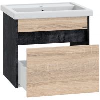 Тумба под раковину СанТа Мира 60 700354 подвесная Янтарное дерево — фото 4, Тумбы под раковину