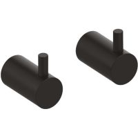 Комплект крючков Iddis Petite PET2SB3i41 Черный матовый — фото 1, Крючки для полотенец