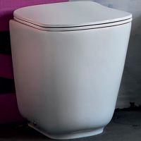 Унитаз Kerasan Tribeca 511830 приставной Белый матовый без сиденья — фото 1, Унитазы