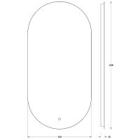 Товар: Зеркало Evoform Ledshine 100x50 с подсветкой 21.5 W - сенсорный выключатель - нейтральный белый свет арт-BY 2687 - фото 6 Зеркало Evoform Ledshine 100x50 с подсветкой 21.5 W - сенсорный выключатель - нейтральный белый свет арт-BY 2687 — фото 6, Зеркала в ванную комнату