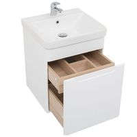 Тумба с раковиной Aquanet София 50 212585 подвесная Белый глянец — фото 3, Тумбы с раковиной