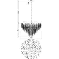 Люстра Divinare Cabrera 3509/01 LM-15 Янтарная Золото — фото 6, Люстры