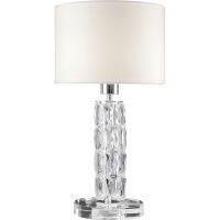 Настольная лампа Maytoni Modern Talento DIA008TL-01CH Белая Хром Прозрачная — фото 1, Настольные лампы