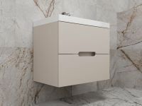 Тумба под раковину Style Line Матис 70 ЛС-00002309 подвесная Крем — фото 3, Мебель для ванной