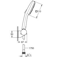 Товар: Душевой гарнитур Grohe Tempesta Cube 110 27584003 Хром - фото 4 Душевой гарнитур Grohe Tempesta Cube 110 27584003 Хром — фото 4, Душевые гарнитуры