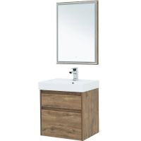 Зеркало Aquanet Nova Lite 60 249510 с подсветкой Дуб рустикальный — фото 4, Зеркала в ванную комнату