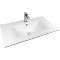 Тумба с раковиной Bond Cube 80 подвесная Белая матовая арт-T01805-S05W — фото 11, Тумбы с раковиной