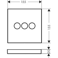 Переключатель потоков Hansgrohe ShowerSelect Белый матовый арт-15764700 — фото 3, Переключатели потоков