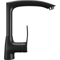 Смеситель для кухни Ulgran Classic U-005-344 Ультра-черный — фото 1, Смесители