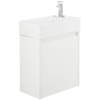 Тумба под раковину BelBagno Kraft Mini 50 R KRAFT MINI-500/260-1A-SO-BO-R подвесная Bianco Opaco — фото 2, Тумбы под раковину