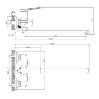 Смеситель для ванны Olive's Asturia 30221AS универсальный Хром — фото 3, Смеситель для ванны