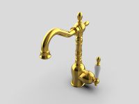 Товар: Смеситель для раковины GPD Retro Colored MTL180-A Золото - фото 6 Смеситель для раковины GPD Retro Colored MTL180-A Золото — фото 6, Смесители