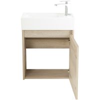 Тумба под раковину BelBagno Kraft Mini 50 R KRAFT MINI-500/260-1A-SO-RGB-R подвесная Rovere Galifax Bianco — фото 4, Тумбы под раковину