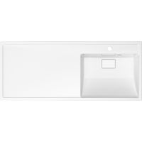 Раковина Paola Magenta 120 R с местом под стиральную машину Белая глянцевая — фото 5, Раковины