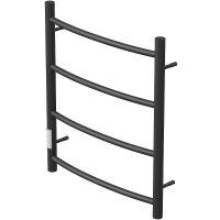 Электрический полотенцесушитель Point Афина PN04756B П4 500x600 диммер слева Черный — фото 2, Электрические полотенцесушители