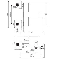 Товар: Смеситель для ванны Damixa Gala 531000500 Розовое золото - фото 4 Смеситель для ванны Damixa Gala 531000500 Розовое золото — фото 4, Смесители