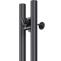 Электрический полотенцесушитель Ника Robe-2 120/10 УС U Черный матовый — фото 2, Электрические полотенцесушители