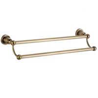 Полотенцедержатель Aquanet 3818D 189260 двойной Латунь — фото 1, Полотенцедержатели