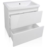 Тумба под раковину Style Line Даймонд 60 Люкс Plus подвесная Белый глянец арт-СС-00000500 — фото 3, Тумбы под раковину