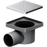 Душевой трап AM.PM PrimeFlow 10 W02BD-P11-010-01SB с решеткой Хром матовый Cut Gradient — фото 2, Трапы для душа