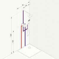 Товар: Душевая система Kludi Bozz 386710576 Хром - фото 17 Душевая система Kludi Bozz 386710576 Хром — фото 17, Встраиваемые душевые комплекты