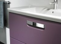 Тумба под раковину Roca The Gap 80 ZRU9302740 подвесная Фиолетовая — фото 3, Мебель для ванной