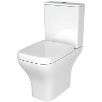 Унитаз компакт Vitra Polar Open-Back 9843B003-7201 с бачком и сиденьем Микролифт — фото 1, Напольные унитазы