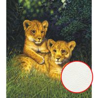 Фреска Ortograf Животные 7400 Фактура флок FLK Флизелин (2,35*2,7) Зеленый/Оранжевый, Животные/Живопись — фото 1, Фрески