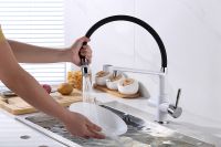 Смеситель для кухни Gappo G4398-9 Белый Черный — фото 7, Смесители для кухни