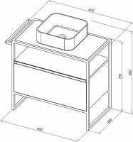 Товар: Тумба под раковину Allen Brau Priority 80 1.31002.WM Белая матовая - фото 34 Тумба под раковину Allen Brau Priority 80 1.31002.WM Белая матовая — фото 34, Тумбы под раковину