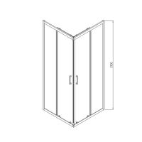 Товар: Душевой уголок Vincea Alpha 90x90 VSS-3AL900CL профиль Хром стекло прозрачное - фото 10 Душевой уголок Vincea Alpha 90x90 VSS-3AL900CL профиль Хром стекло прозрачное — фото 10, Квадратные душевые уголки