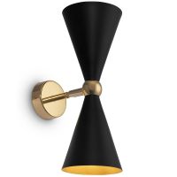 Настенный светильник Maytoni Modern Vesper MOD108WL-02GB Черный Золото — фото 1, Светильники