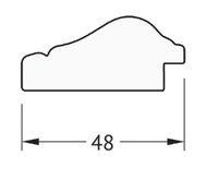 Зеркало Evoform Definite 102х52 BY 1051 в багетной раме - Алебастр 48 мм — фото 5, Мебель для ванной