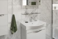 Стеклянная полка STWORKI Glass Shelf 90 3GW260TTKK000 Хром — фото 3, Полки для ванной и душа