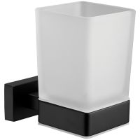 Стакан для зубных щеток Belz B903 B90306 Черный матовый — фото 1, Мыльницы