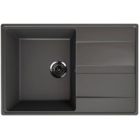 Кухонная мойка Ulgran Quartz Prima 750-09 Асфальт — фото 1, Кухонные мойки