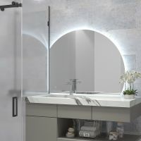 Зеркало Континент Erist 800х1000 ЗЛП3565 с подсветкой с сенсорным выключателем — фото 12, Зеркала в ванную комнату