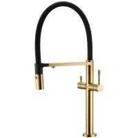 Смеситель для кухни Boheme Uno 115-MG Золото матовое — фото 1, Смесители