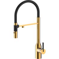 Смеситель для кухни Paulmark Magneto One Ma213188-BG Брашированное золото — фото 1, Смесители для кухни