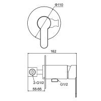Гигиенический душ со смесителем Frap H801 F72801 Сатин — фото 9, Гигиенические души