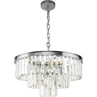 Люстра Maytoni Neoclassic Revero MOD085PL-07CH Прозрачная Хром — фото 1, Люстры