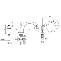 Товар: Смеситель на борт ванны Migliore Lem Swarovski 18891 Золото - фото 2 Смеситель на борт ванны Migliore Lem Swarovski 18891 Золото — фото 2, Смесители