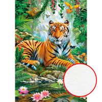 Фреска Ortograf Животные 6263 Фактура бархат FX Флизелин (1,9*2,7) Оранжевый/Зеленый, Животные/Цветы/Пейзаж — фото 1, Фрески